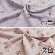 No.6151 花柄七分袖前開ポロシャツ